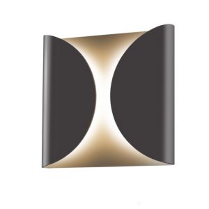 Sonneman Folds 8 Inch LED Wall Sconce in Textured Bronze