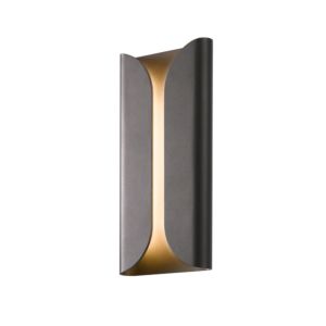 Sonneman Folds 13.75 Inch LED Wall Sconce in Textured Bronze