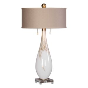 Cardoni 2-Light Table Lamp in Brushed Brass