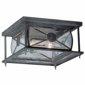 Providence 2-Light Outdoor Ceiling Mount in Charcoal