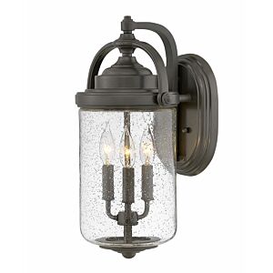 Hinkley Willoughby 3-Light Outdoor Light In Oil Rubbed Bronze