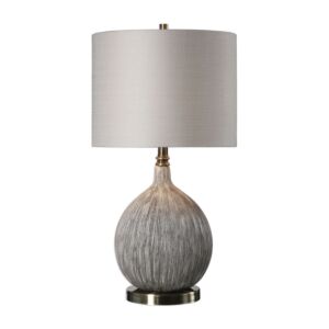Hedera 1-Light Table Lamp in Burnished Brass