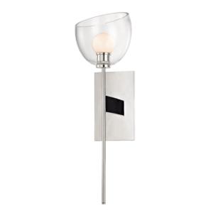 Hudson Valley Davis 20 Inch Wall Sconce in Polished Nickel