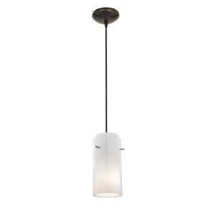 Access Glass`N Glass Cylinder Pendant Light in Oil Rubbed Bronze