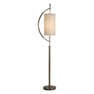 Balaour 1-Light Floor Lamp in Antique Brass