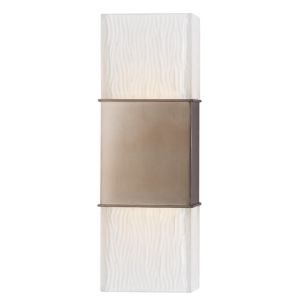 Hudson Valley Aurora 2 Light 14 Inch Wall Sconce in Baby Blue