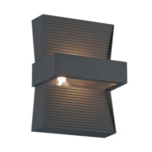 Mill 1-Light LED Outdoor Wall Light in Graphite Grey