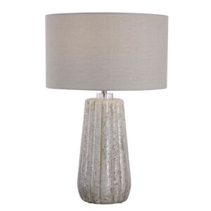 Pikes 1-Light Table Lamp in Brushed Nickel