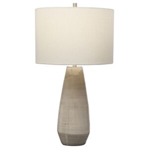 Volterra 1-Light Table Lamp in Antique Brushed Brass