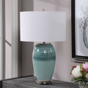 Caicos 1-Light Table Lamp in Brushed Nickel