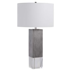 Cordata 1-Light Table Lamp in Polished Nickel