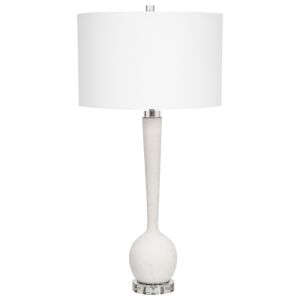 Kently 1-Light Table Lamp in White Marble