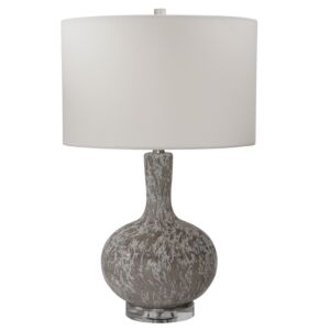 Turbulence 1-Light Table Lamp in Brushed Nickel