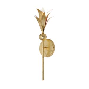 Paloma 1-Light Wall Sconce in Gold Leaf