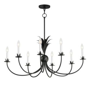 Paloma 8-Light Chandelier in Anthracite