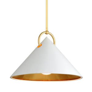  Charm Modern Chandelier in White And Gold Leaf