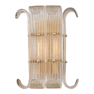  Brasher Wall Sconce in Aged Brass