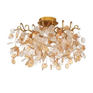 Eurofase Campobasso 5 Light Ceiling Light in Gold