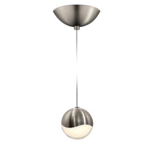 Sonneman Grapes 3.25 Inch LED Pendant w/ Dome Canopy in Satin Nickel