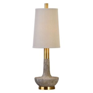 Volongo 1-Light Buffet Lamp in Brushed Brass