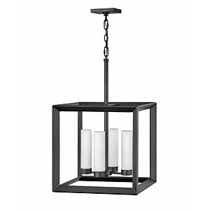 Hinkley Rhodes 4-Light Outdoor Pendant In Brushed Graphite
