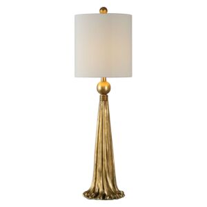 Paravani 1-Light Table Lamp in Antiqued Metallic Gold