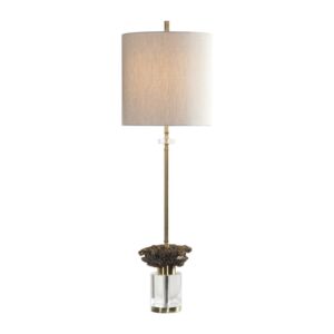 Kiota 1-Light Buffet Lamp in Brushed Brass