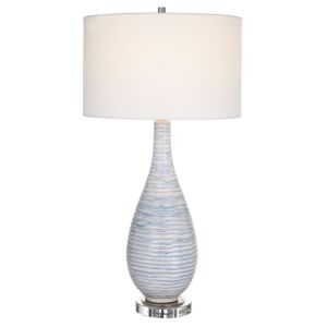 Clariot 1-Light Table Lamp in Polished Nickel
