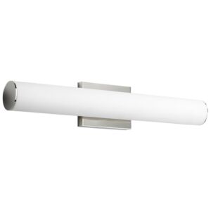 Fugit 2-Light LED Bathroom Vanity Light in Polished Nickel