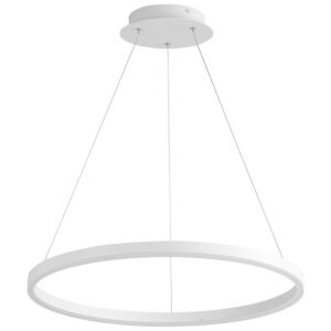Circulo 1-Light LED Pendant in White