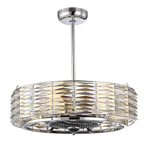Savoy House Taurus 6 Light Fan D'Lier in Polished Chrome