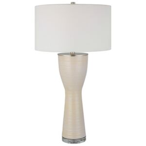 Amphora 1-Light Table Lamp in Polished Nickel