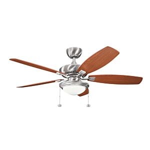 Canfield Select 1-Light 52 51.75" Ceiling Fan in Brushed Stainless Steel