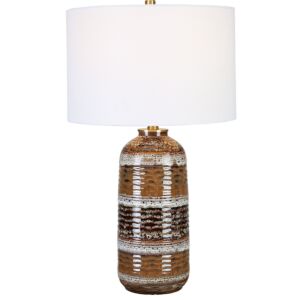 Roan 1-Light Table Lamp in Antique Brass
