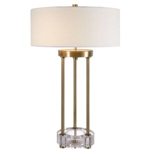 Pantheon 2-Light Table Lamp in Antique Brass