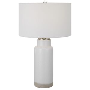 Albany 1-Light Table Lamp in Brushed Nickel