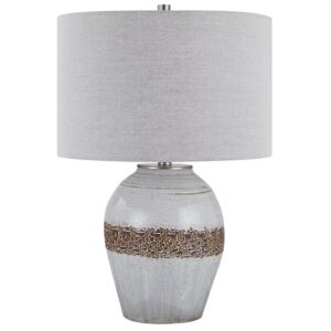 Poul 1-Light Table Lamp in Brushed Nickel