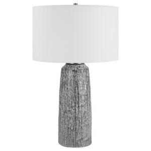 Static 1-Light Table Lamp in Brushed Nickel