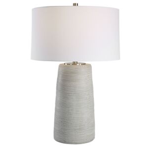 Mountainscape 1-Light Table Lamp in Brushed Nickel