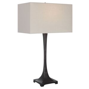 Reydan 1-Light Table Lamp in Rustic Black