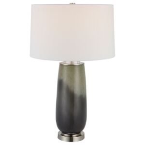 Campa 1-Light Table Lamp in Brushed Nickel