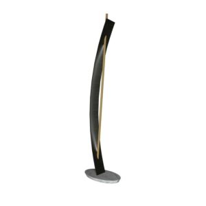 Clean LED Floor Lamp in Charcoal