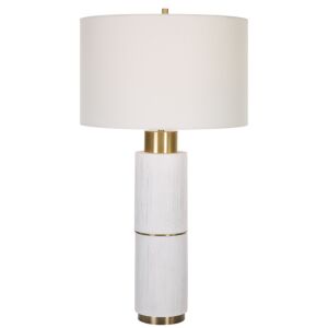 Uttermost 1-Light Ruse Whitewashed Table Lamp
