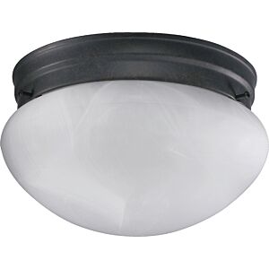 3021 Faux Alabaster Mushrooms 1-Light Ceiling Mount in Toasted Sienna