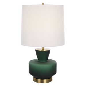 Uttermost 1-Light Trentino Dark Emerald Green Table Lamp