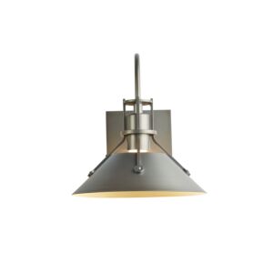 Hubbardton Forge 11 Inch Henry Small Outdoor Sconce in Coastal Dark Smoke