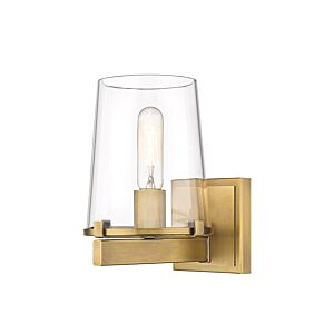 Z-Lite Callista 1-Light Bathroom Vanity Light In Rubbed Brass