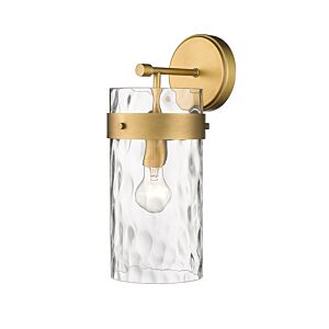 Z-Lite Fontaine 1-Light Wall Sconce In Rubbed Brass