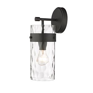 Z-Lite Fontaine 1-Light Wall Sconce In Matte Black