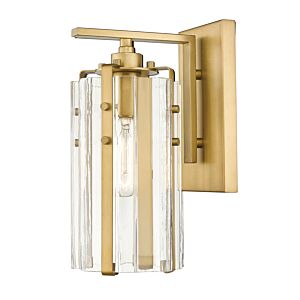 Z-Lite Alverton 1-Light Wall Sconce In Rubbed Brass
